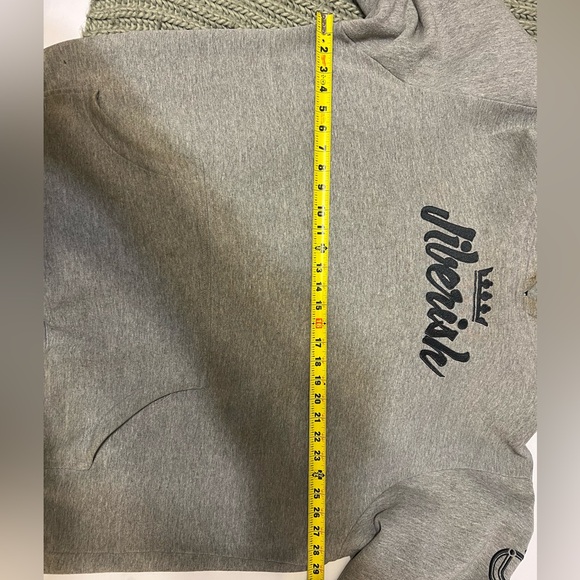 Vintage Jiberish Script Hoodie, 2011, Grey, 4XL - Picture 8 of 8